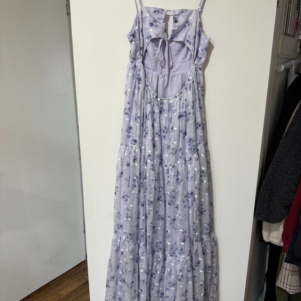VICI Joselyn Sweetheart Floral Maxi Dress – Lavender Floral Size L ✨💜🌸 - Picture 11 of 14